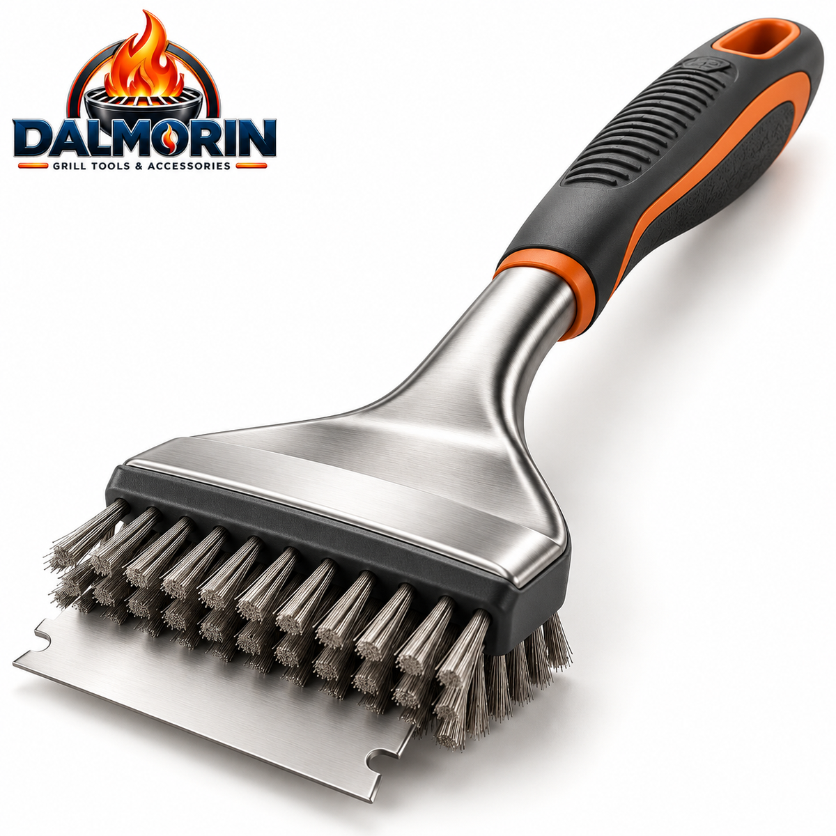 Stainless Steel Grill Brush & Scraper
