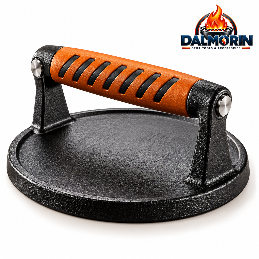 Cast Iron Burger & Steak Grill Press