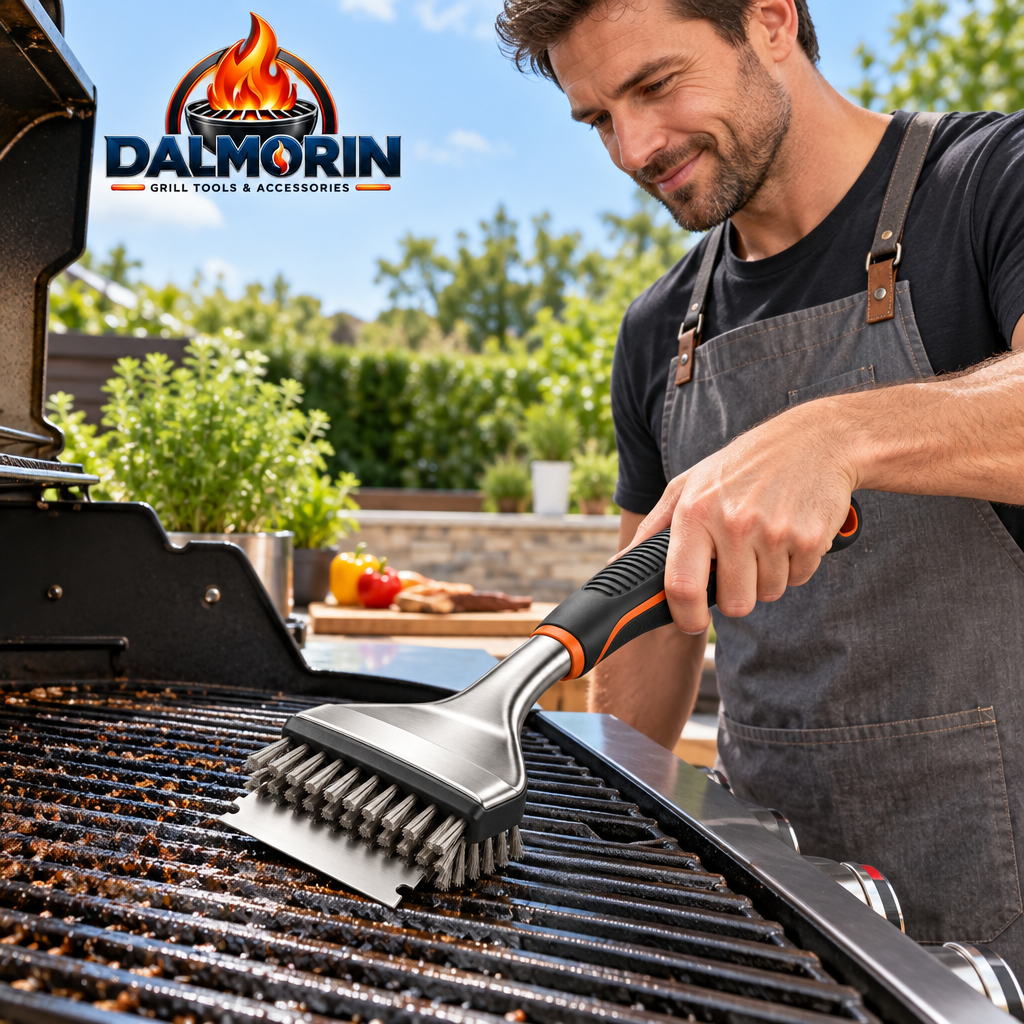 Stainless Steel Grill Brush & Scraper
