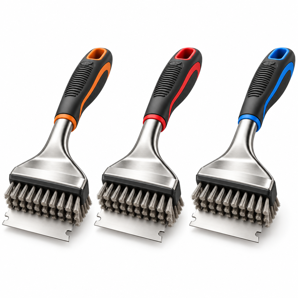 Stainless Steel Grill Brush & Scraper