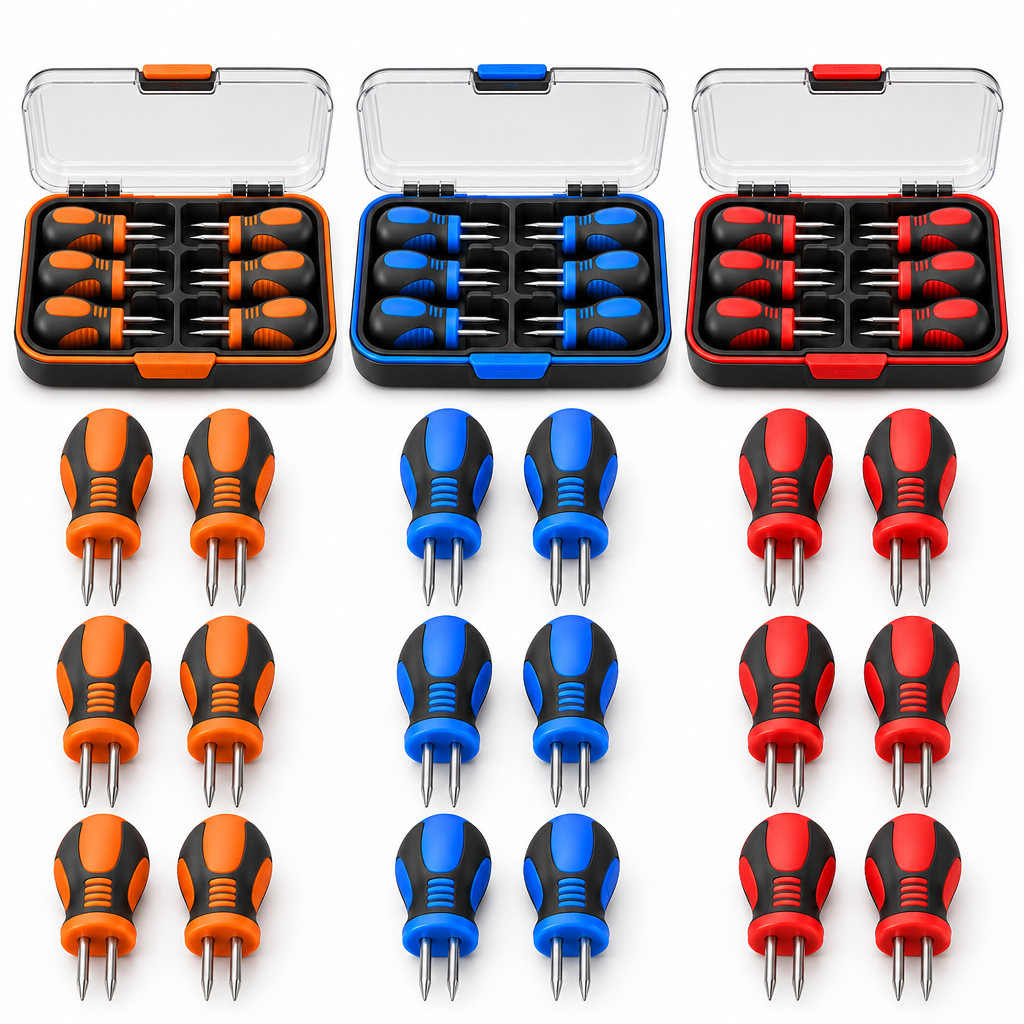 Reusable Corn Holders with Storage Case – 8 Pairs